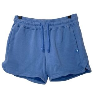 Azurfit Blue Cotton Stretch Shorts — Size M